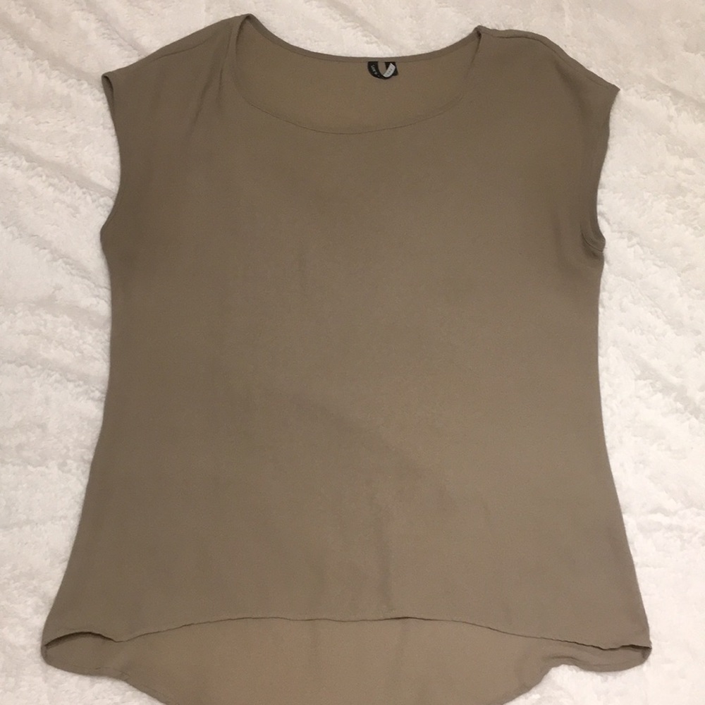 Dressy taupe top